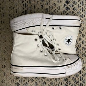 High top platform converse sneakers